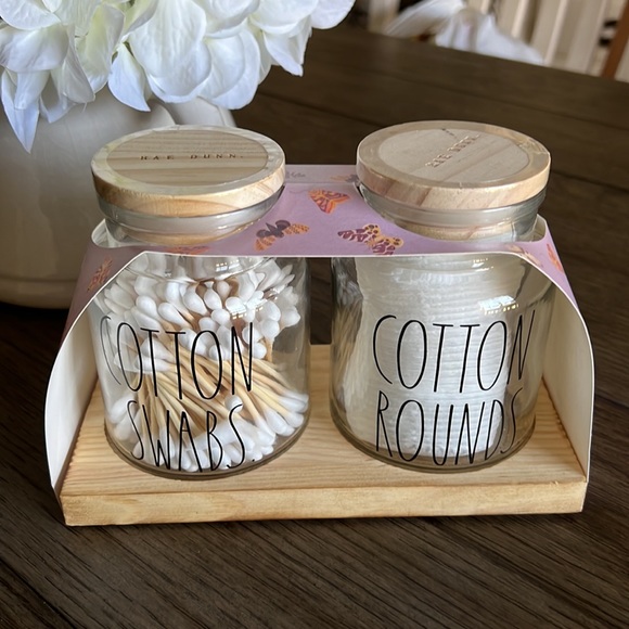 RAE DUNN COTTON SWABS & ROUNDS